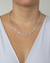 Colar Riviera Zirconias Redondas 40cm no Ródio Branco - comprar online