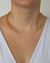 Colar Riviera Zirconias Quadradas no Dourado - comprar online