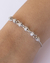 Pulseira Ajustável Riviera Rodinhas Cravejadas de Microzirconias no Ródio Branco - comprar online