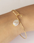 Pulseira Bracelete Fino com Pérola Barroca no Dourado - comprar online