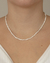 Colar Choker Elos 3 Fios e Tubinhos na Prata - comprar online