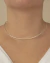 Colar Choker Aro Fino na Prata - comprar online