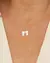 Colar Choker Nylon Filhas Duas Meninas Madreperola no Dourado