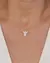 Colar Choker Nylon com Espirito Santo Madreperola no Dourado