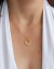 Colar Circulo Vazado com Microzirconias no Dourado - comprar online