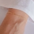 Pulseira Rabo de Rato 18cm no Dourado