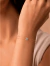 Pulseira com Ponto de Luz Coração Azul no Dourado - comprar online
