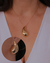 Conjunto Brinco e Colar Gota Grande Lisa no Dourado