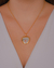 Colar Coração Gratidão no Dourado com Prata - comprar online