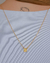 Colar Escapulario Elos Plaquinha o Senhor é meu Pastor no Dourado - comprar online