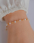 Pulseira Perolas e Bolinhas no Dourado