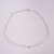 Colar Choker Aro Ponto de Luz no Ródio Branco - comprar online