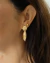 KIT 2 Produtos - Brinco Circulo e Navete Liso e Brinco Bolinha Lisa Pequena 4mm no Dourado