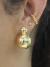 Kit 3 Produtos - Brinco Duplo+Brinco Bolinha+Piercing Fake Torcido no Dourado