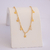 Colar Choker Elos Estrelas Lisas no Dourado na internet