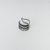 Brinco Piercing com 5 Fileiras Cravejadas no Ródio Negro - DAMA Semijoias Atacado