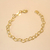 Pulseira Corações Vazados no Dourado na internet