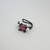 Brinco Piercing Cristal Quadrado com 2 Pérolas no Ródio Negro na internet