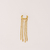 Brinco Piercing Unitario Argolinha com Correntes Penduradas no Dourado - comprar online