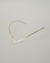 Colar Choker Aro V Liso no Dourado - comprar online