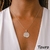 Colar Signo com Microzirconias no Ródio Branco na internet