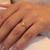 Anel Raio de Microzirconias no Dourado - comprar online