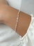 Pulseira Corações Vazados e Lisos na Prata
