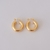 Brinco Argola Tubo Fosca no Dourado - comprar online