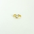 Anel Falange Aberto Letra D de Microzirconias Ajustavel no Dourado - comprar online