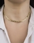 Colar Choker Elos Groumet Duplo no Dourado