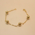 Pulseira com Bolas Lisas na Corrente Cartier no Dourado na internet