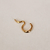 Brinco Piercing Ondulado Liso no Dourado - comprar online