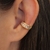 Brinco Piercing de Baguetes no Dourado