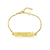 Pulseira Personalizada Infantil com Nome e Coroa
