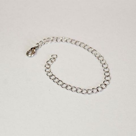 Extensor para Corrente no Ródio Branco