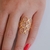 Anel de Circulos Vazados e Largos no Dourado - comprar online