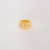 Anel Largo Tiras Lisas no Dourado - comprar online