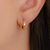 Brinco Argolinha Lisa Grande no Dourado - comprar online
