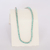 Colar Riviera Zirconias Redondas Azul Tiffany no Ródio Branco - comprar online