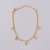 Pulseira Elos Groumet com Corações Pendurados no Dourado - comprar online