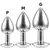 Plug Anal TAMANHO P de aço Inoxidável com Cristal Arredondado - comprar online
