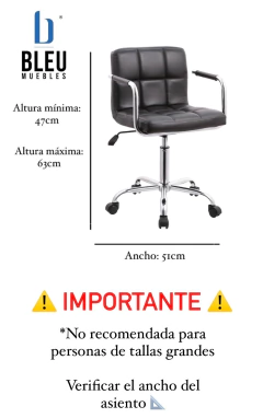 Silla de Escritorio York – Negro - tienda en línea