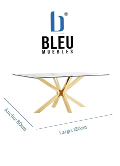 Imagen de Mesa de comedor Star -Top de cristal