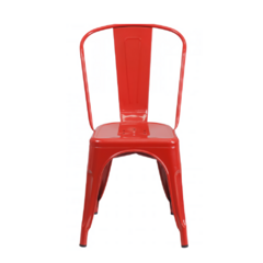 Silla tipo Tolix –Rojo - comprar en línea