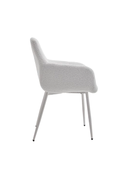 Silla Teddy con brazos – Blanco - Bleu Muebles