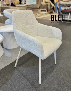 Silla Teddy con brazos – Blanco - Bleu Muebles