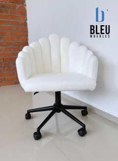 Silla de Escritorio Teddy – Blanco - Bleu Muebles