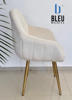 Silla Velvet con brazos – Beige en internet