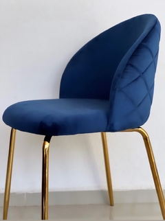 Silla Velvet – Azul - comprar en línea