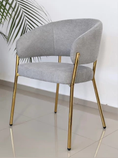 Silla Glam con brazos - Gris en internet